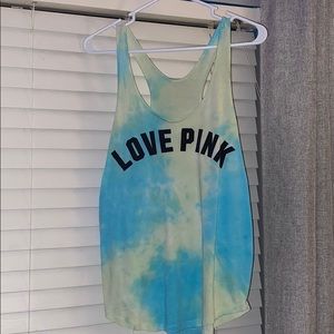 blue PINK tanktop